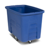 Toter 12 Cubic Feet 400 lbs. Capacity Heavy Duty Manual Cube Truck - Blue MMC12